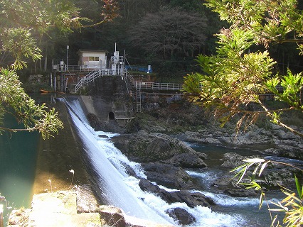 橋上堰堤